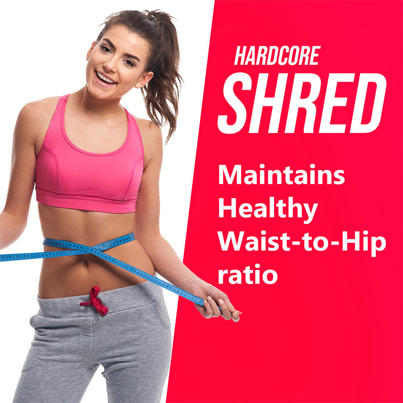 Gymvitals Hardcore Shred Calorie Burner with 400mg Green Coffee Bean, 500mg CLA & L-Carnitine, 100mg Dandelion, 250mg Ginger Root - 90 veg capsules
