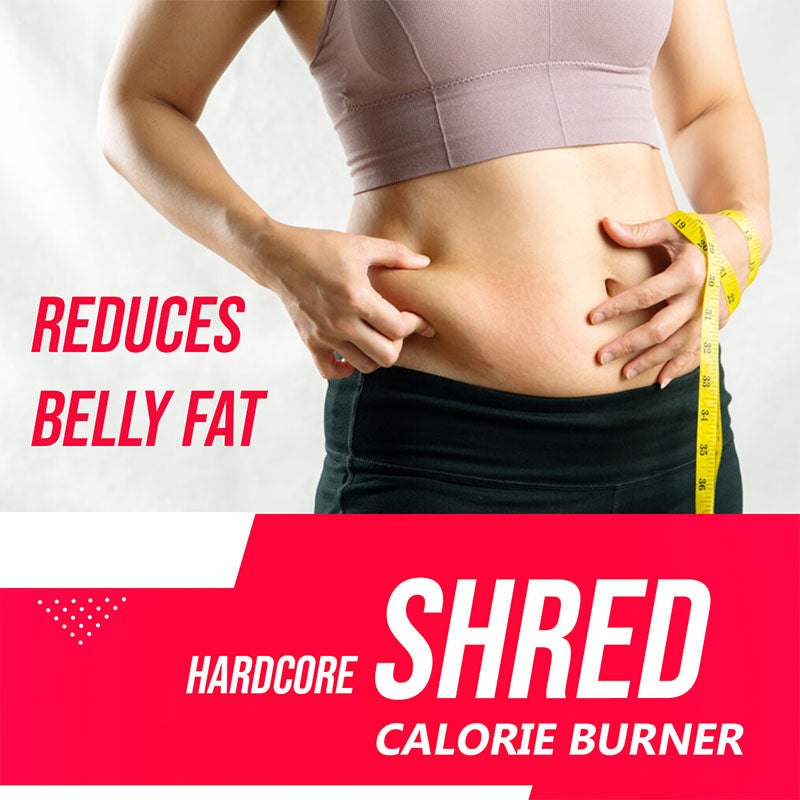Gymvitals Hardcore Shred Calorie Burner with 400mg Green Coffee Bean, 500mg CLA & L-Carnitine, 100mg Dandelion, 250mg Ginger Root - 90 veg capsules