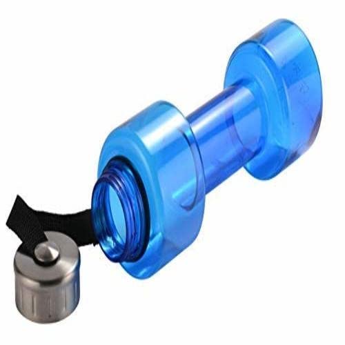 Gymvitals Plastic Dumbbell Shape Gallon Water Bottle - 700 ml Pack of 1-Blue Color