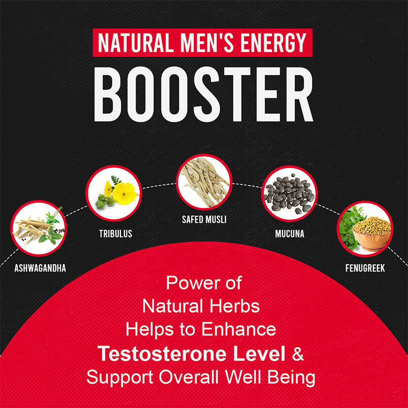 Gymvitals Testo-HD, A Powerful & Very Potent Natural Testosterone Booster for High Performance, Stamina, Strength, Endurance & Muscle Growth, Enriched with 18 Rich Natural Ingredients, 60 Tablets