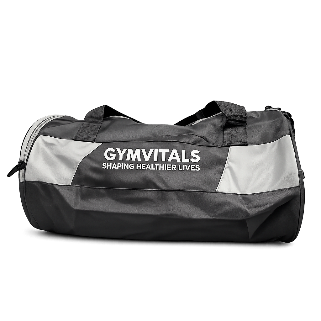 Gymvitals Gym HUMMER Duffel Bag with gray accents