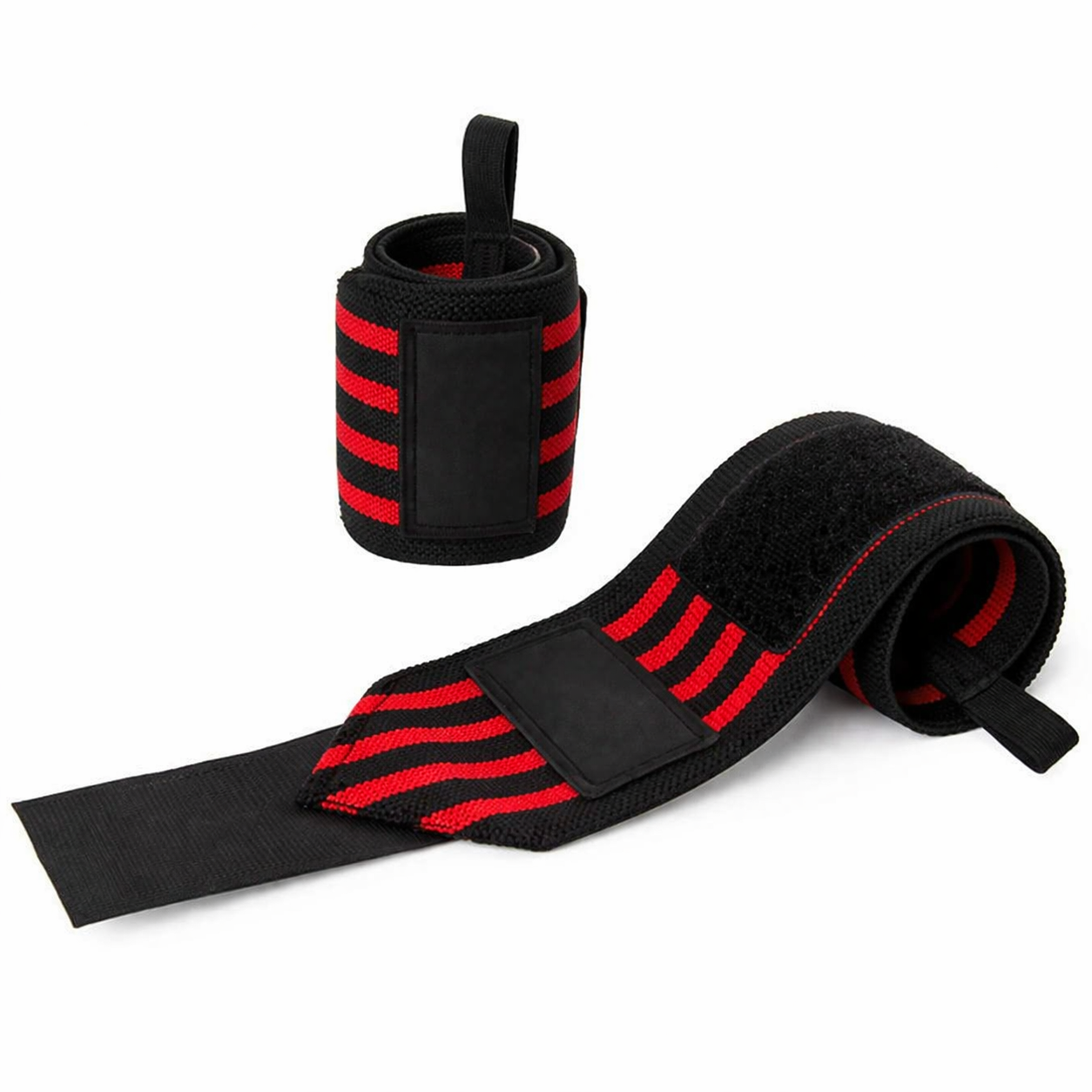 Gymvitals Weightlifting Wrist Support, Red Color, 1 Pair